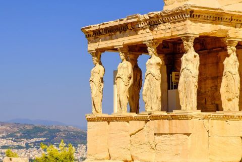 The Caryatid at the Acropolis of Athens