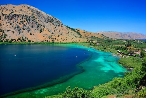 Lake Kournas in Chania, Crete