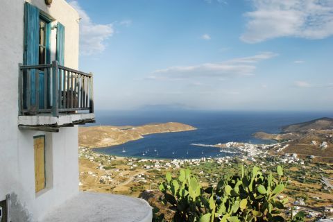 Beautiful landscape from a high spot in Serifos.