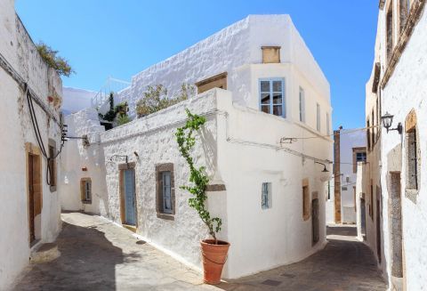Picturesque houses in Patmos.