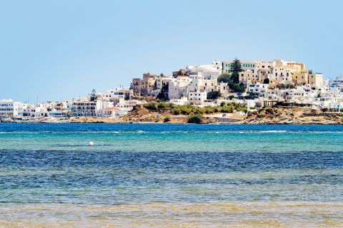 Panoramic view of Chora in Naxos
