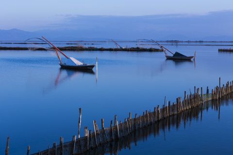Fishing boats on the Sea Lake, Mesolongi