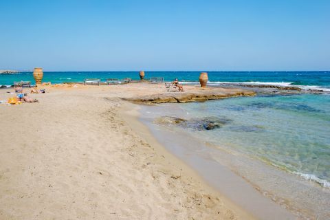 Malia beach in Heraklion, Crete