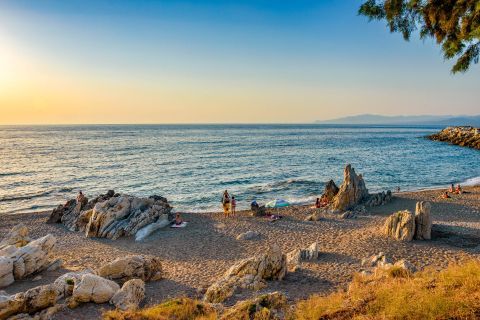 Calming swimming spot in Kyparissia