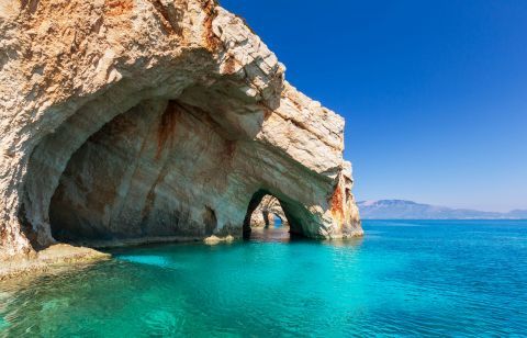 The Blue Caves in Zakynthos