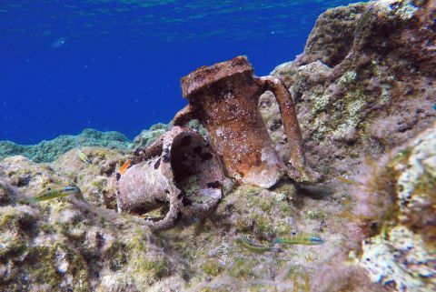 Ancient findings on the bottom of the sea