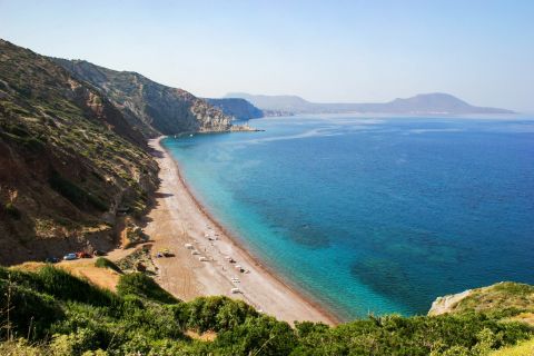 Beautiful landscape of Firi Ammos beach