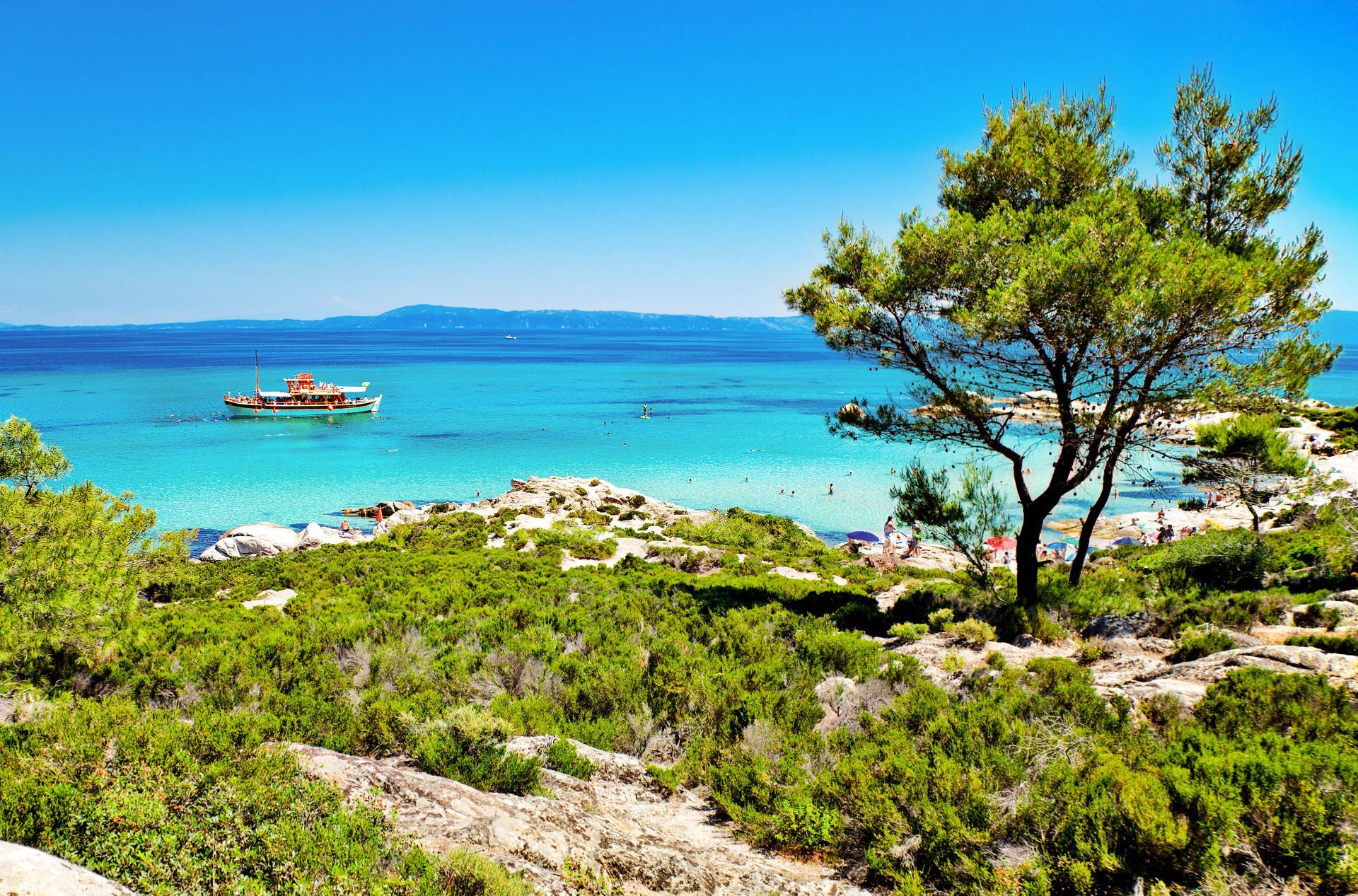 Halkidiki Greece: The beach of Kavourotrypes