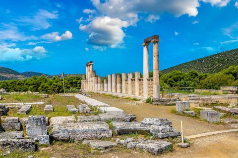 Ruins in the Ancient site of Epidaurus