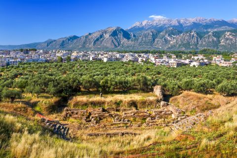 Splendid nature and mountain view at the Ancient Theater of Sparti