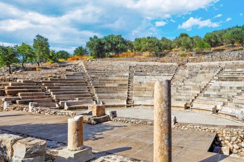 Ruins of the Olympic Stadium in Epidaurus