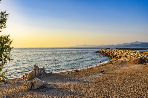 A calm beach in Kyparissia