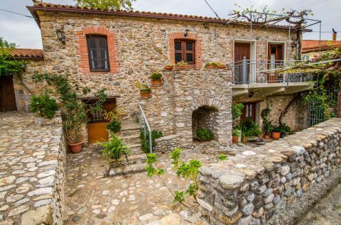 A rural, stone built house in Mystras