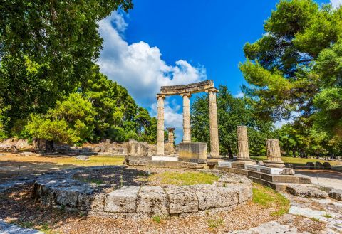 The Philippeion, an Ancient Greek sanctuary erected by Philip II, the King of Macedonia