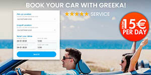 Book your car rental with Greeka