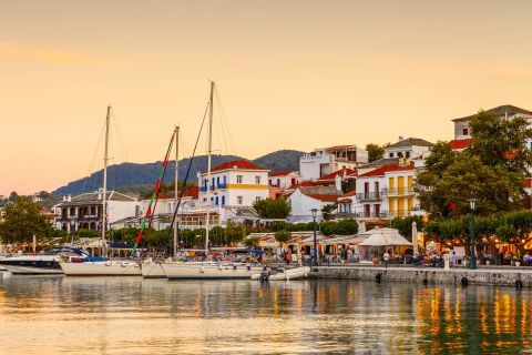 Sunset time in Skopelos.