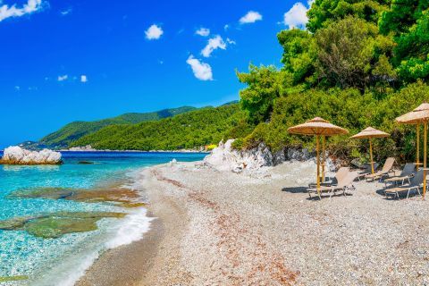 Milia beach, Skopelos.