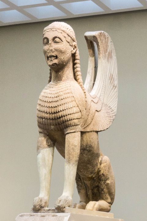The Naxos Sphinx, Archaeological Museum of Delphi