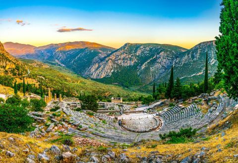 The Ancient Theater of Delphi
