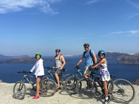 Electric Bike Tour around Santorini 1