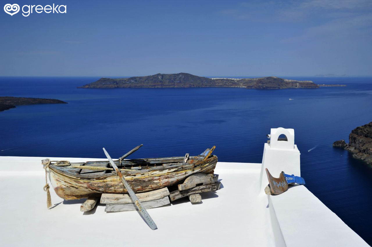 Greek island hopping to Santorini