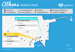 Rafina port map