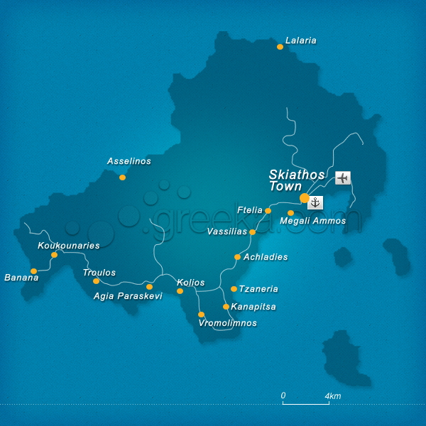 Skiathos Mapa | MAPA