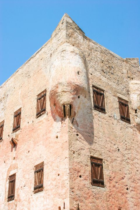 Tower of Markellos: Its impressive pink edifice and Venetian architecture catches the eyes of visitors.