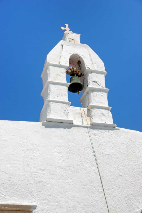 Agia Eleni Church: The bell tower of Agia Eleni Church in Mykonos.