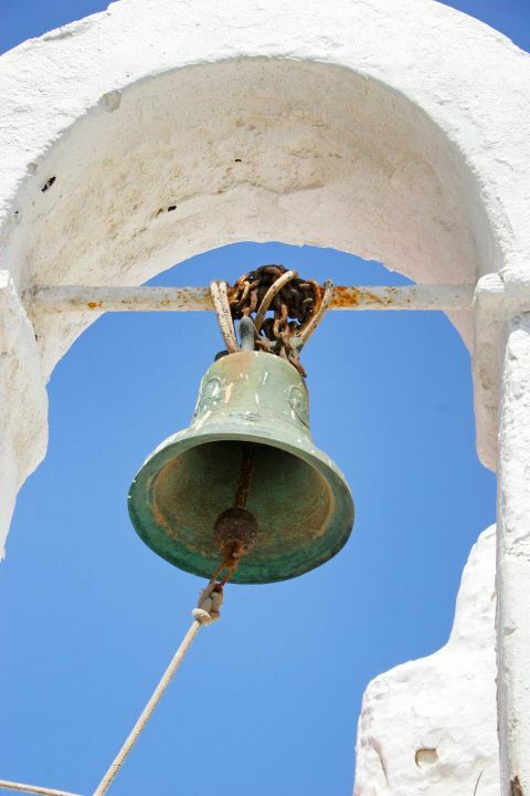 Agia Eleni Church: The bell of Agia Eleni Church in Mykonos Town.