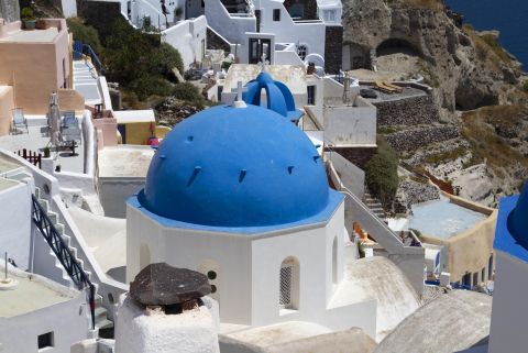 Oia Blue Dome Churches: Agios Spiridon