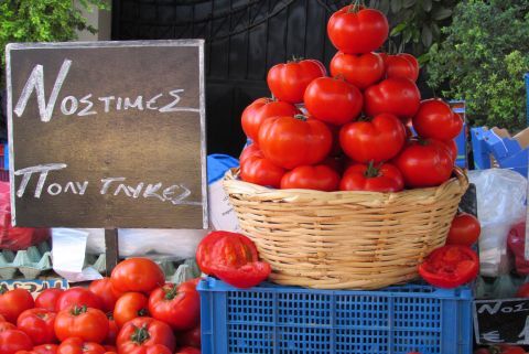 Laiki Agora (Farmer's market): The most mouthwatering tomatoes
