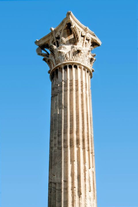Olympian Zeus temple: Beautiful architectural details