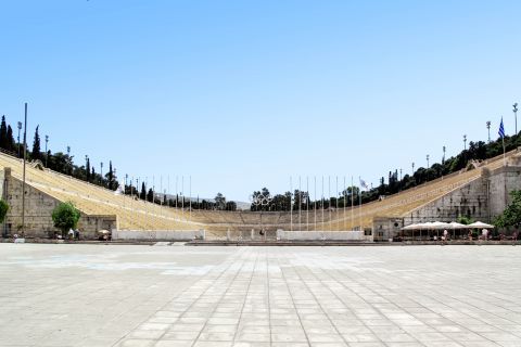 Panathenaic Stadium (Kalimarmaro): Panoramic view of Kallimarmaro