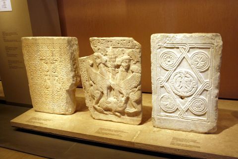 Byzantine and Christian Museum: Marble exhibits