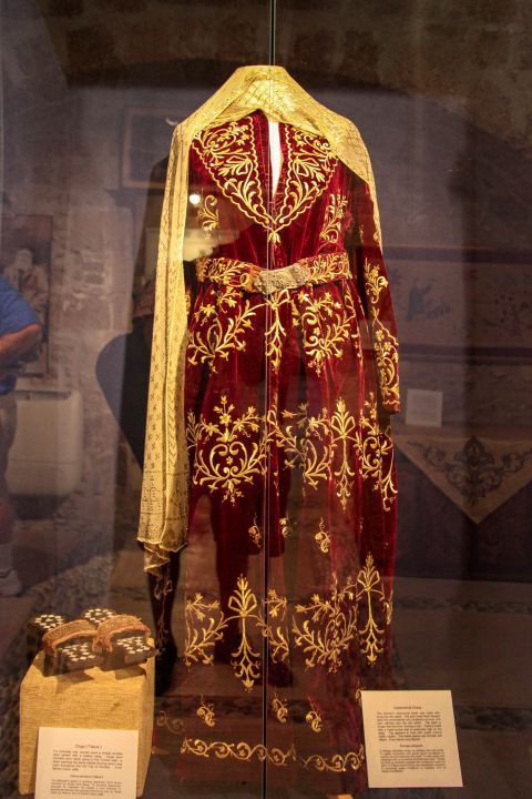 Jewish Museum: A traditional ceremonial dress.