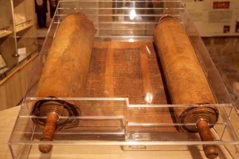 Jewish Museum: An old manuscript.