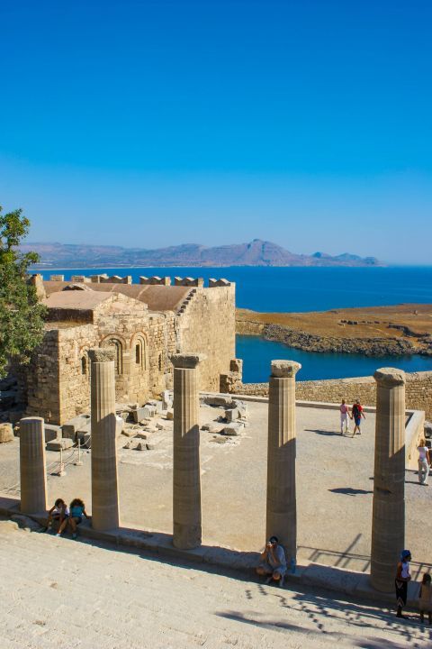 Lindos Acropolis: The Acropolis of Lindos is a popular site to lots of visitors of Rhodes.
