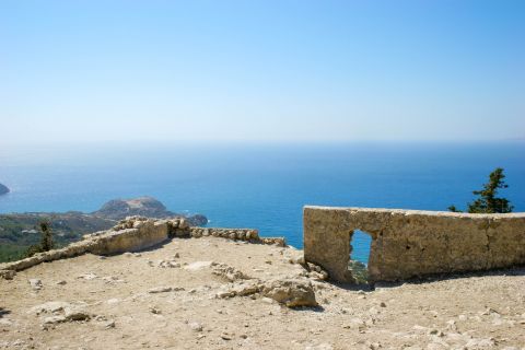 Monolithos Castle: Impressive sea view.