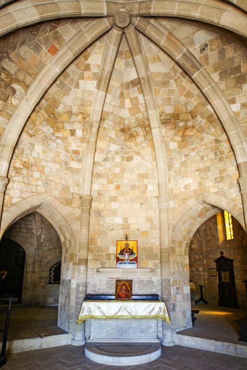 Filerimos Monastery: The interior of the Monastery.