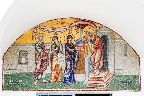 Orthodox Metropolitan Cathedral: One of the icons found inside the church