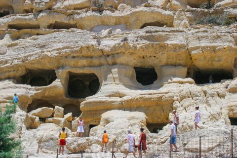 Caves of Matala: Today the Matala Caves are protected by the Archaeological Service.