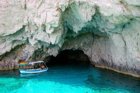 Blue Caves: You can explore Blue Caves by boat.
