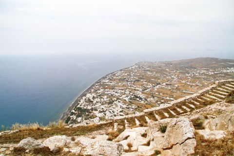 Ancient Thera: Panoramic view of Ancient Thera