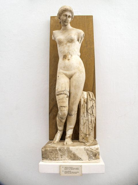 Archaeological Museum: Marble statue of Aphrodite.