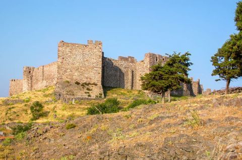 Molyvos Castle: The Castle was probably constructed in the mid 13th century.