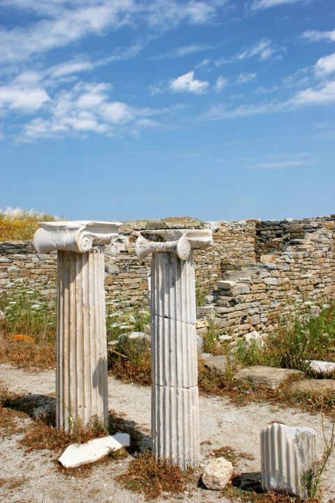 Delos Island: Ancient remains in Ionic order