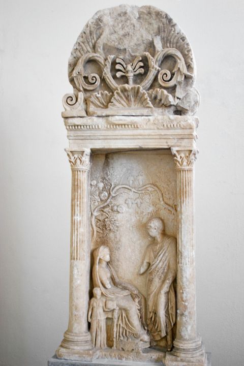 Archaeological Museum: Carved marble statue