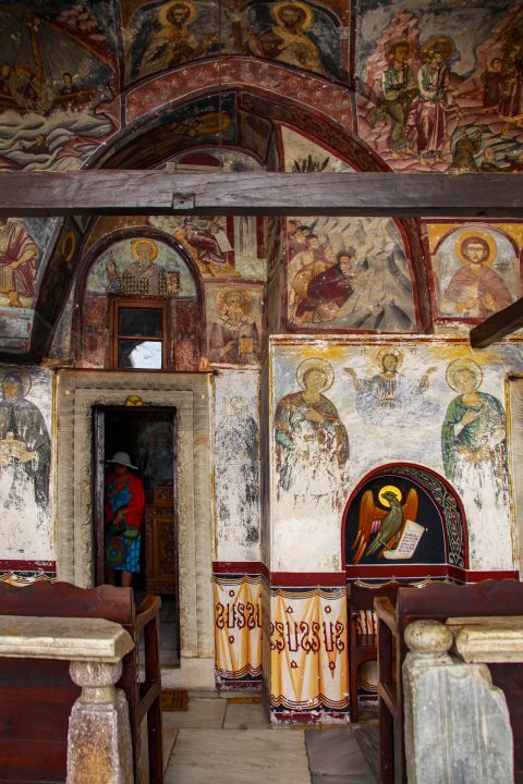 Saint John Monastery: Frescoes on the walls of the Monastery of Saint John.