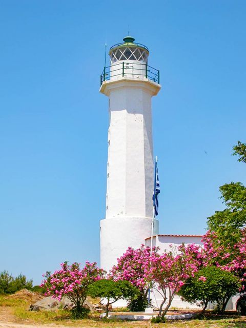 Lighthouse: This colonial-styled lighthouse is still in use today and has a small flowery garden around it.